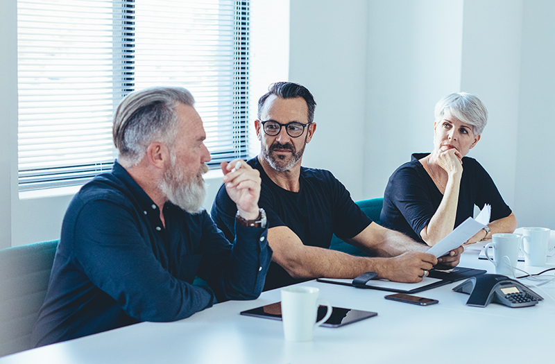 Group of Tax Professionals Talking